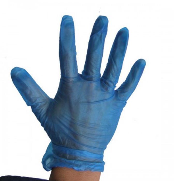 Blue Vinyl gloves
