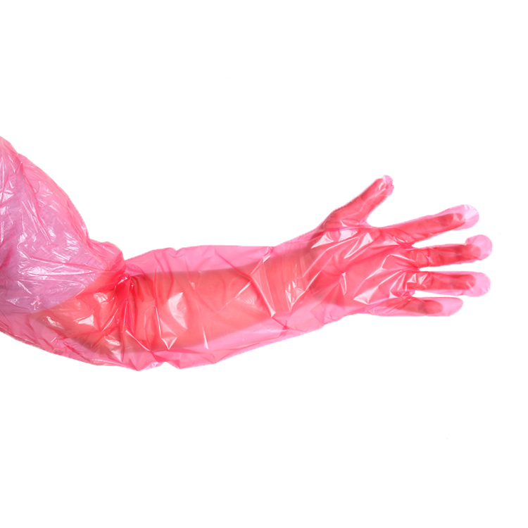 Artificial insemination gloves,  veterinary gloves. A.I.glove. long PE glove, 90cm long glove 